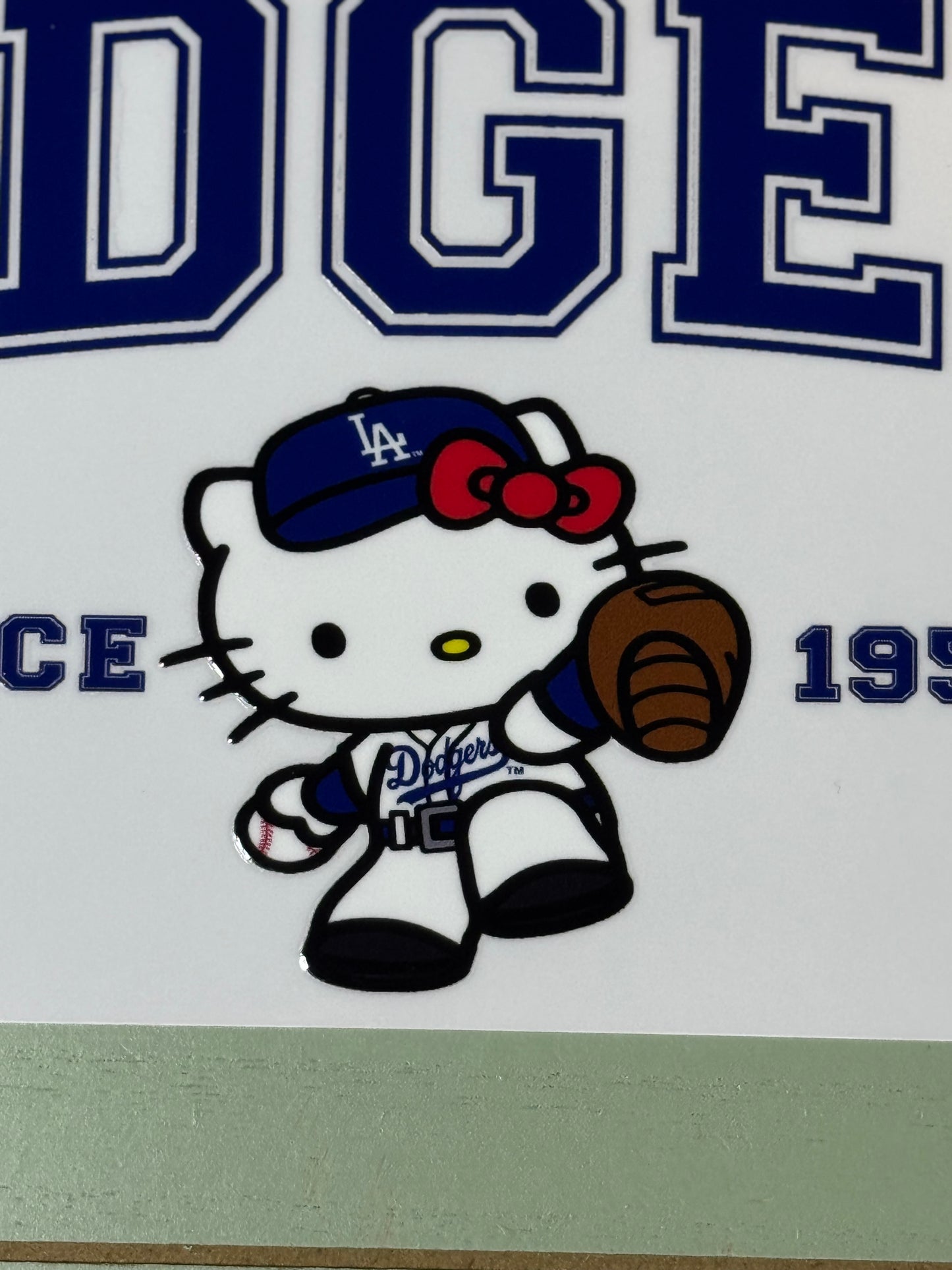 Baseball cat/ uvdtf cup wrap | Permanent decal | No heat needed | Waterproof